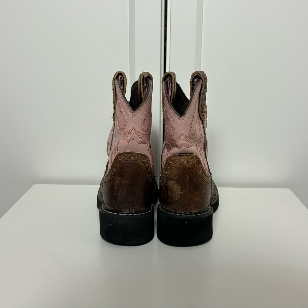Justin Gypsy pink brown western cowboy boots - Picture 4 of 7